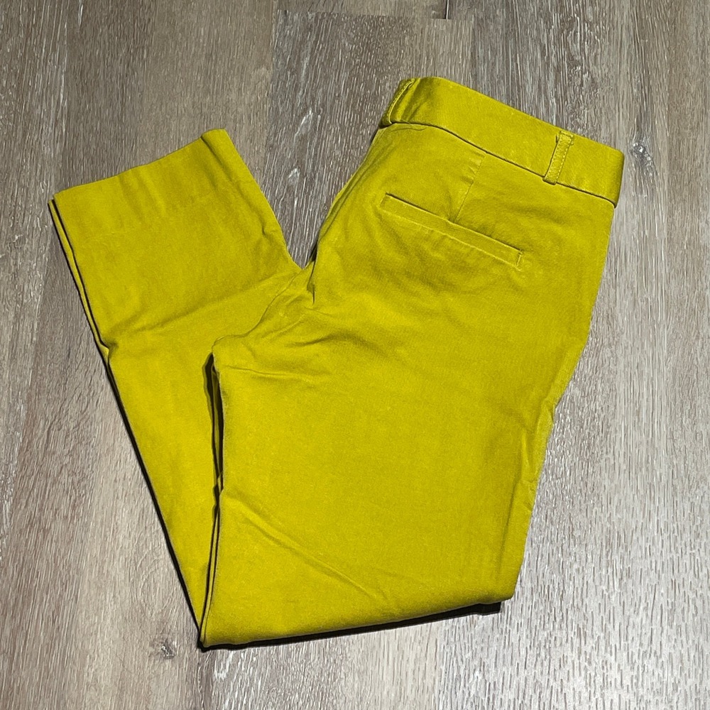 Banana Republic Cropped Ankle Pants in Mustard Yellow